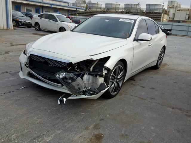 JN1BV7AP2EM684938 - 2014 INFINITI Q50 BASE WHITE photo 2