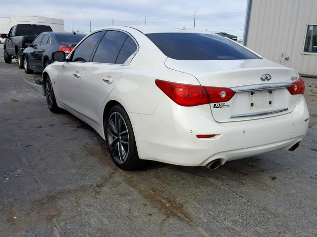 JN1BV7AP2EM684938 - 2014 INFINITI Q50 BASE WHITE photo 3