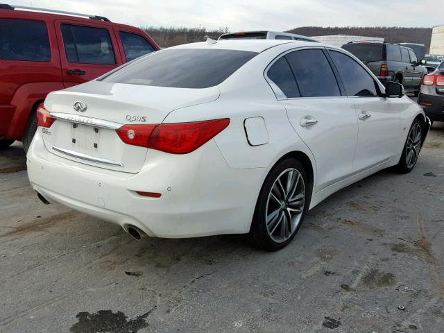 JN1BV7AP2EM684938 - 2014 INFINITI Q50 BASE WHITE photo 4