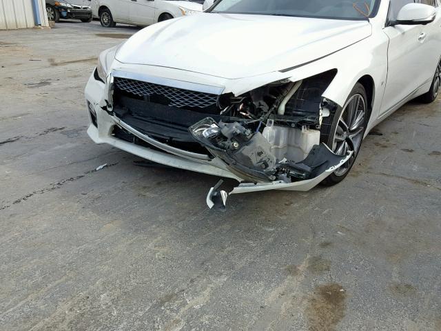 JN1BV7AP2EM684938 - 2014 INFINITI Q50 BASE WHITE photo 9