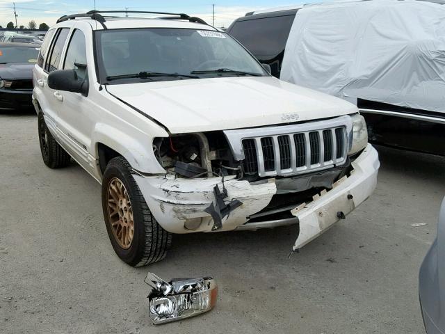 1J8GW58N84C410276 - 2004 JEEP GRAND CHER WHITE photo 1