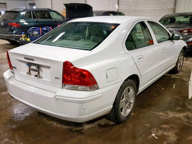 YV1RS592072638521 - 2007 VOLVO S60 2.5T WHITE photo 4