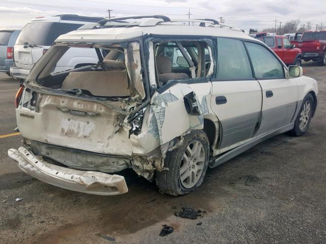 4S3BH665727635511 - 2002 SUBARU LEGACY OUT CREAM photo 4