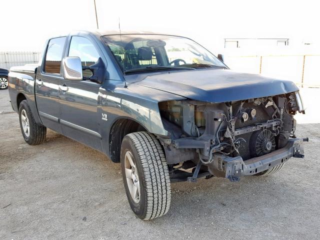 1N6AA07A94N544356 - 2004 NISSAN TITAN XE BLUE photo 1