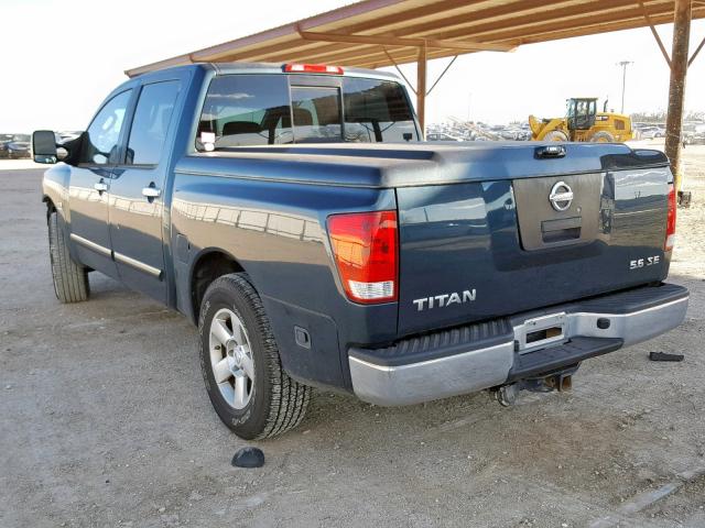 1N6AA07A94N544356 - 2004 NISSAN TITAN XE BLUE photo 3