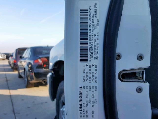 3C63D3GL9CG173008 - 2012 DODGE RAM 3500 S WHITE photo 10