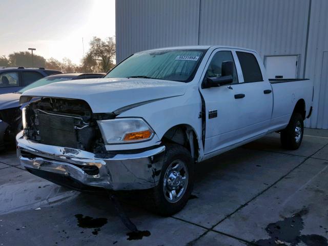 3C63D3GL9CG173008 - 2012 DODGE RAM 3500 S WHITE photo 2