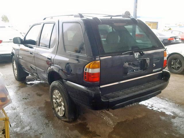 4S6CK58W3Y4402230 - 2000 HONDA PASSPORT E შავი ფოტო 3