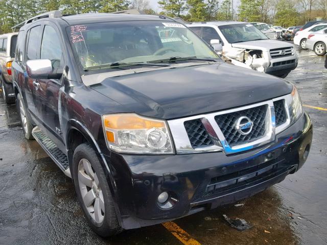 5N1BA08D38N617867 - 2008 NISSAN ARMADA SE BLACK photo 1