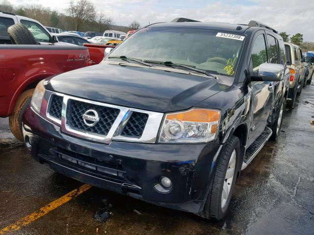 5N1BA08D38N617867 - 2008 NISSAN ARMADA SE BLACK photo 2