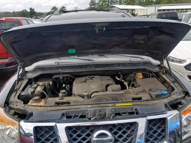 5N1BA08D38N617867 - 2008 NISSAN ARMADA SE BLACK photo 7