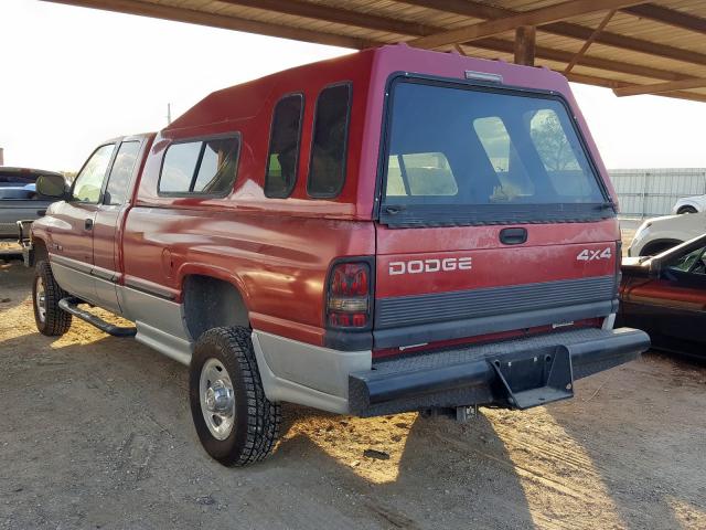 3B7KF23W4XG191172 - 1999 DODGE RAM 2500 RED photo 3