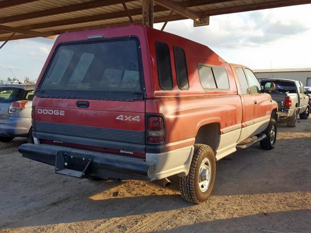 3B7KF23W4XG191172 - 1999 DODGE RAM 2500 RED photo 4