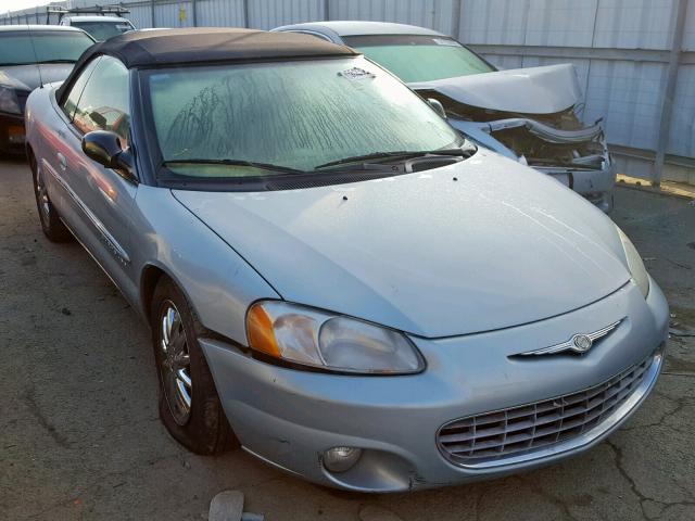 1C3EL65U11N731220 - 2001 CHRYSLER SEBRING LI BLUE photo 1