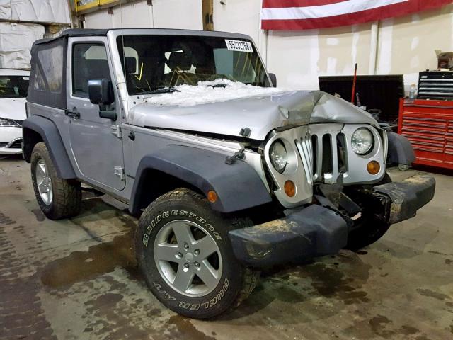 1J4FA24157L151683 - 2007 JEEP WRANGLER X SILVER photo 1