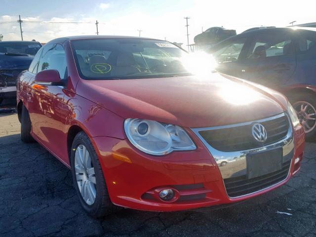 WVWBA71F17V037749 - 2007 VOLKSWAGEN EOS 2.0T RED photo 1