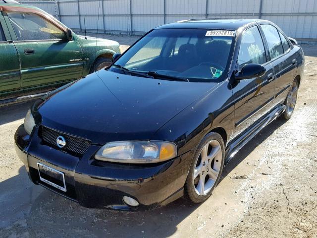 3N1AB51D42L715577 - 2002 NISSAN SENTRA SE- BLACK photo 2