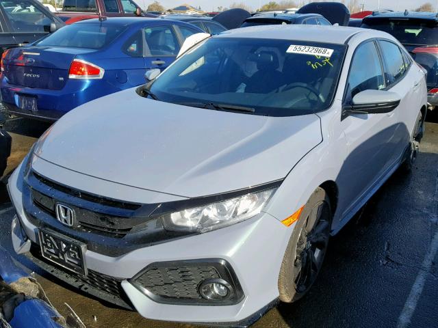 SHHFK7H49JU431393 - 2018 HONDA CIVIC SPOR BLUE photo 2