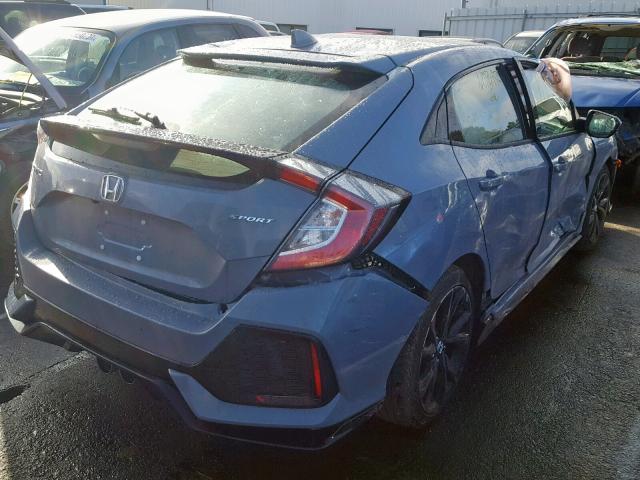 SHHFK7H49JU431393 - 2018 HONDA CIVIC SPOR BLUE photo 4