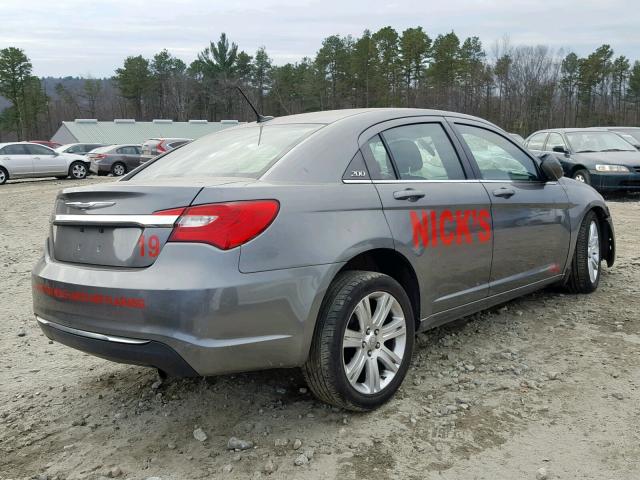 1C3CCBBB8CN172559 - 2012 CHRYSLER 200 TOURIN GRAY photo 4