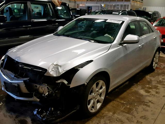 1G6AG5RX8D0147902 - 2013 CADILLAC ATS SILVER photo 2