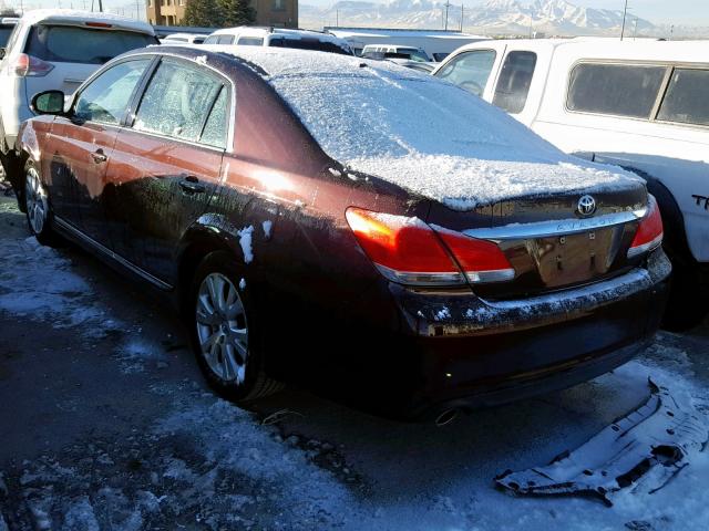 4T1BK3DB5CU448856 - 2012 TOYOTA AVALON BAS BURGUNDY photo 3