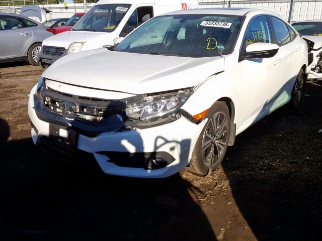 2HGFC1F75GH655936 - 2016 HONDA CIVIC EXL WHITE photo 2