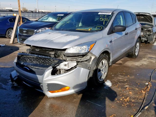 1FMCU0F76EUB86175 - 2014 FORD ESCAPE S SILVER photo 2