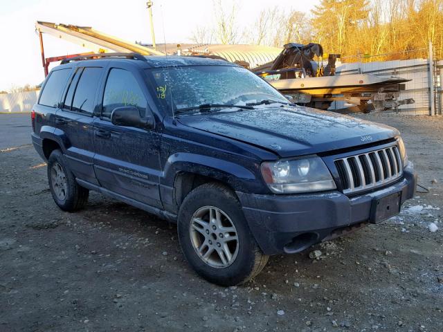 1J4GW48S64C348605 - 2004 JEEP GRAND CHER BLUE photo 1