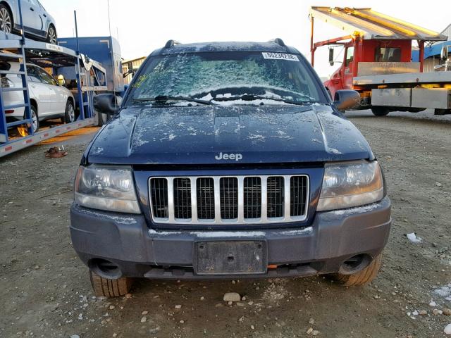 1J4GW48S64C348605 - 2004 JEEP GRAND CHER BLUE photo 9