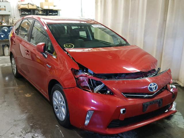 JTDZN3EU3D3231422 - 2013 TOYOTA PRIUS V RED photo 1