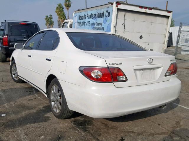 JTHBF30GX30146009 - 2003 LEXUS ES 300 WHITE photo 3