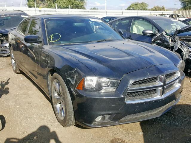 2C3CDXHG4EH338049 - 2014 DODGE CHARGER SX BLACK photo 1