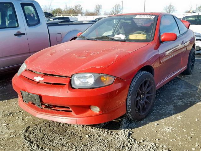 1G1JH12F657210677 - 2005 CHEVROLET CAVALIER L RED photo 2