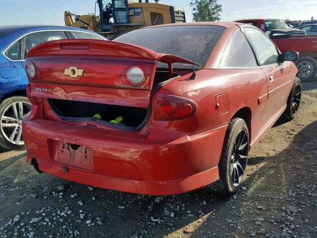 1G1JH12F657210677 - 2005 CHEVROLET CAVALIER L RED photo 4