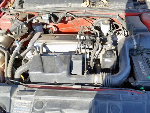 1G1JH12F657210677 - 2005 CHEVROLET CAVALIER L RED photo 7