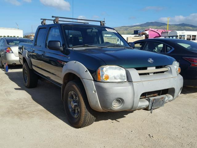 1N6ED27TX1C375994 - 2001 NISSAN FRONTIER C GREEN photo 1