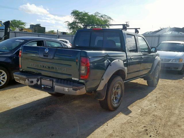 1N6ED27TX1C375994 - 2001 NISSAN FRONTIER C GREEN photo 4