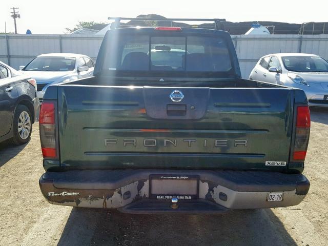 1N6ED27TX1C375994 - 2001 NISSAN FRONTIER C GREEN photo 9