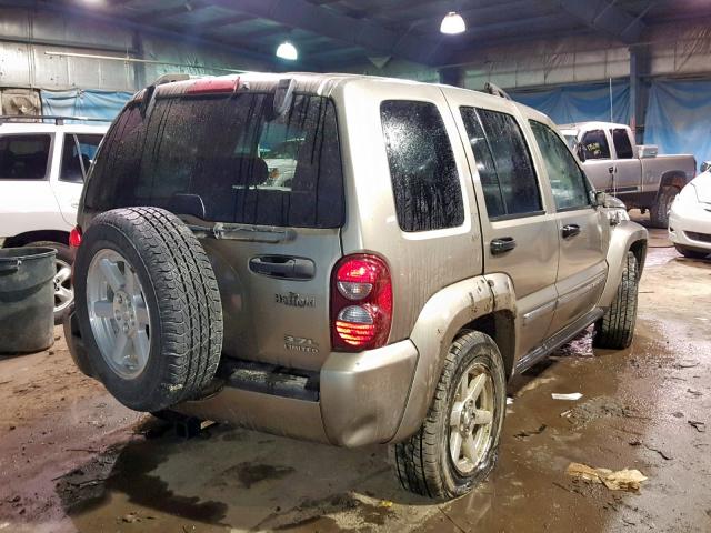 1J4GL58K85W631439 - 2005 JEEP LIBERTY LI GREEN photo 4