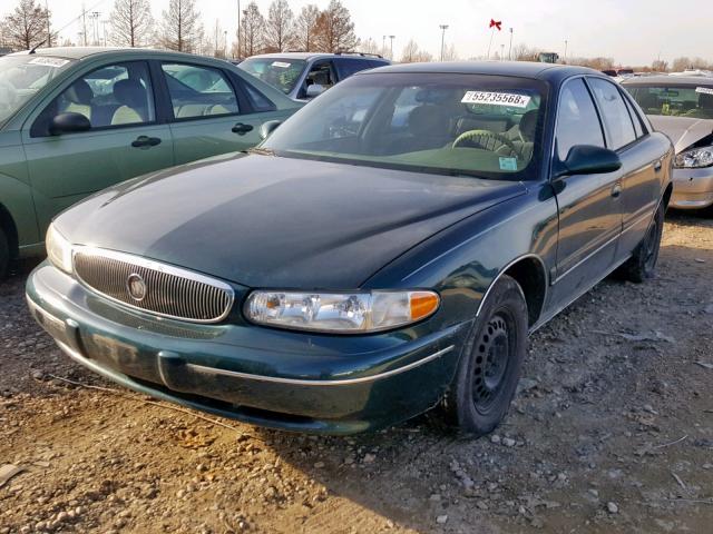 2G4WS52M3V1454008 - 1997 BUICK CENTURY CU GREEN photo 2