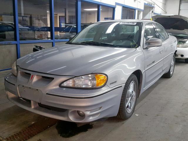 1G2NV52E0YC564419 - 2000 PONTIAC GRAND AM G SILVER photo 2