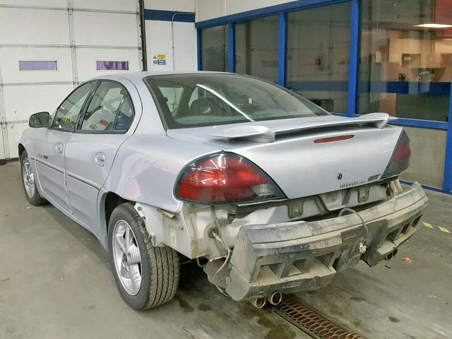 1G2NV52E0YC564419 - 2000 PONTIAC GRAND AM G SILVER photo 3