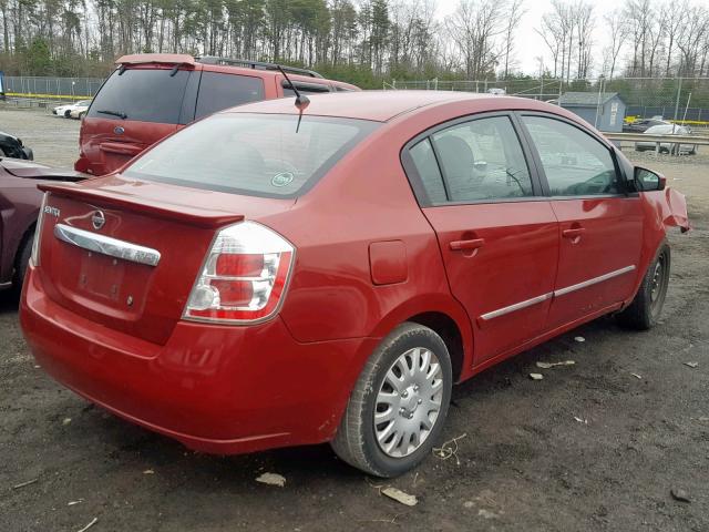 3N1AB6AP9BL645557 - 2011 NISSAN SENTRA 2.0 RED photo 4