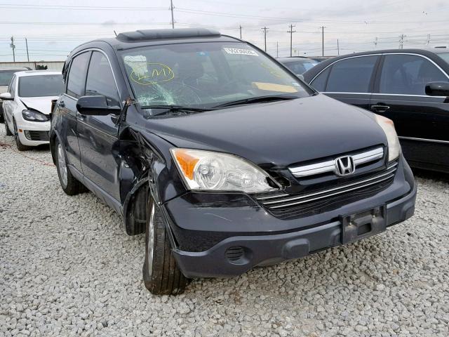 JHLRE38757C045913 - 2007 HONDA CR-V EXL BLACK photo 1