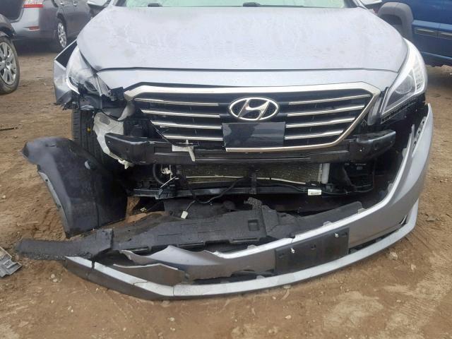 5NPE34AF9FH133987 - 2015 HYUNDAI SONATA SPO SILVER photo 9