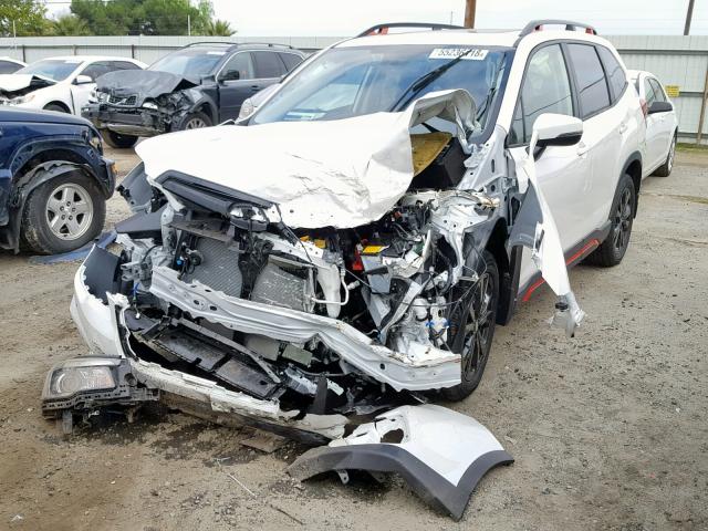 JF2SKAPC0KH413678 - 2019 SUBARU FORESTER S WHITE photo 2