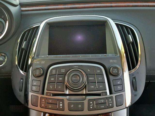 1G4GJ5G3XCF103495 - 2012 BUICK LACROSSE T BLACK photo 10