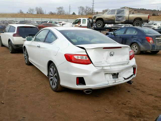 1HGCT2B89EA008510 - 2014 HONDA ACCORD EXL WHITE photo 3