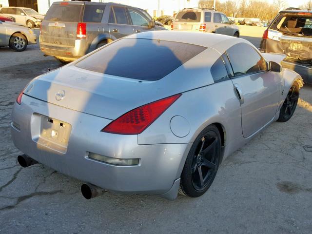 JN1AZ34D53T107995 - 2003 NISSAN 350Z COUPE SILVER photo 4